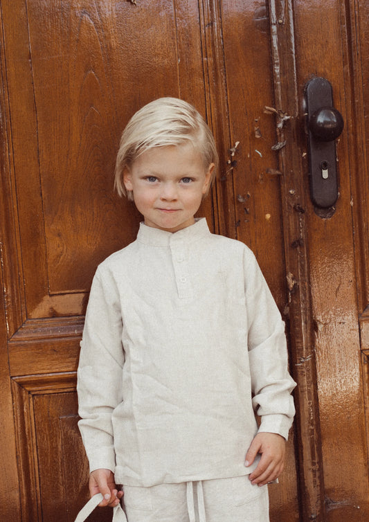 Two You Label - linen blouse Leo - oat