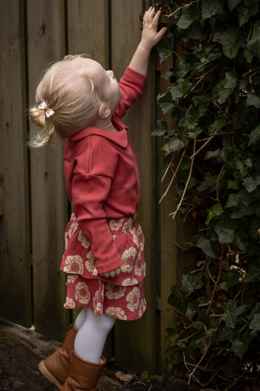 Riffle Amsterdam - T-shirt Mell derby rib - pink