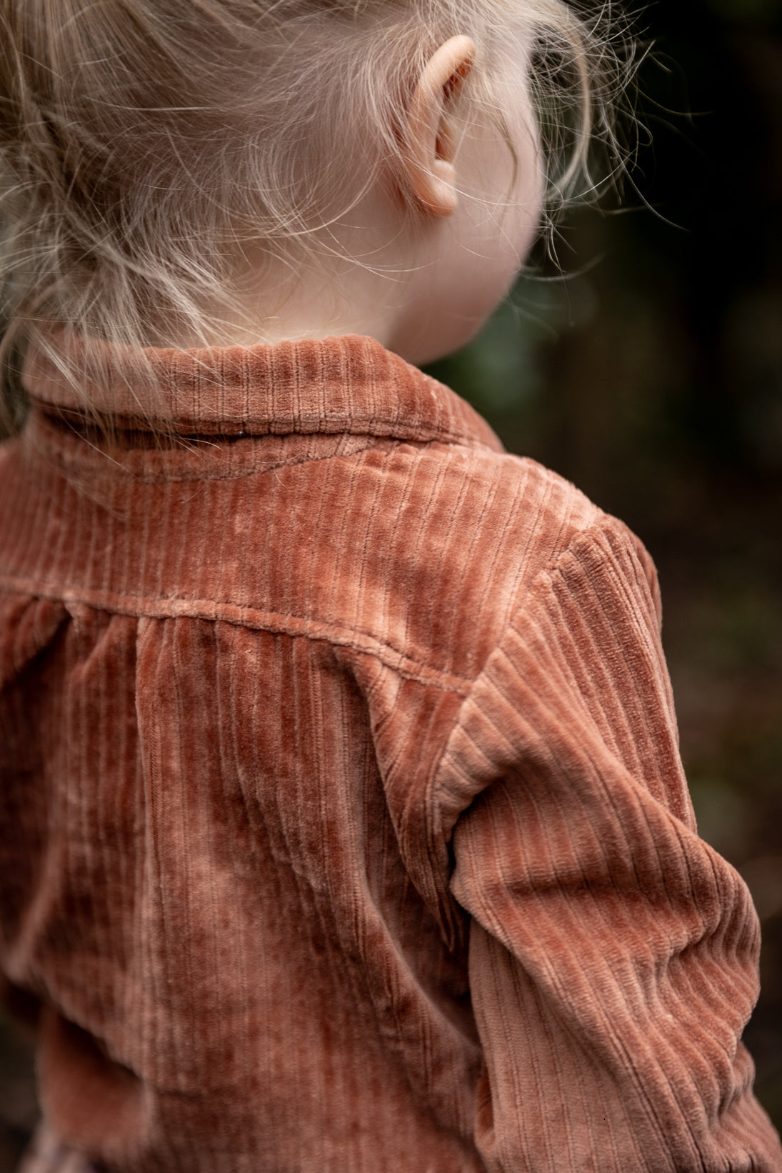 Corduroy blouse Cleo - brown