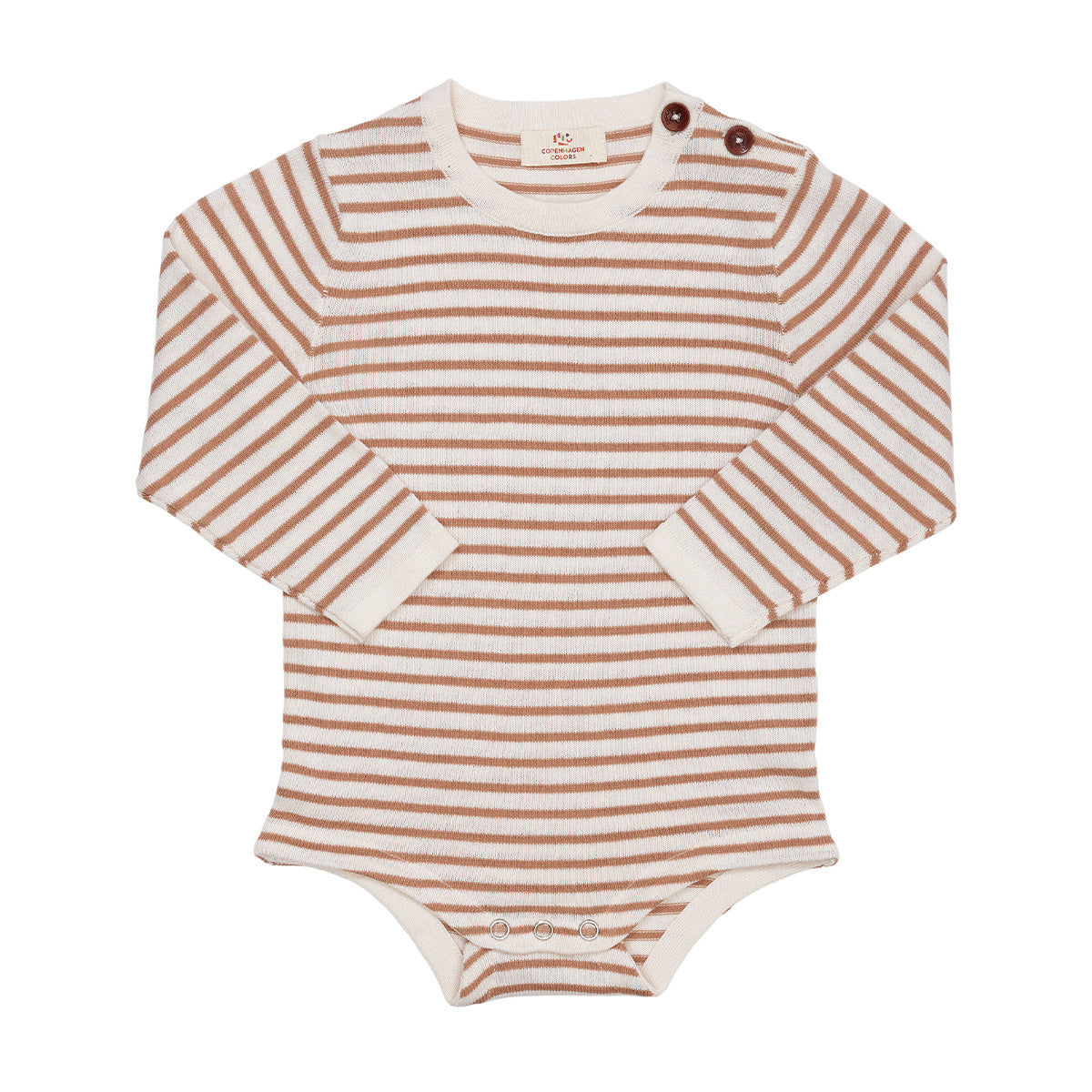 Light knitted stripe body - natural