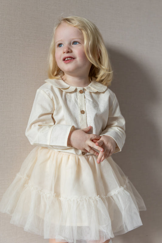 LIl'Atelier - tule skirt - pistachio shell