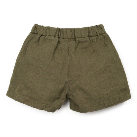 Play Up - linen shorts - green