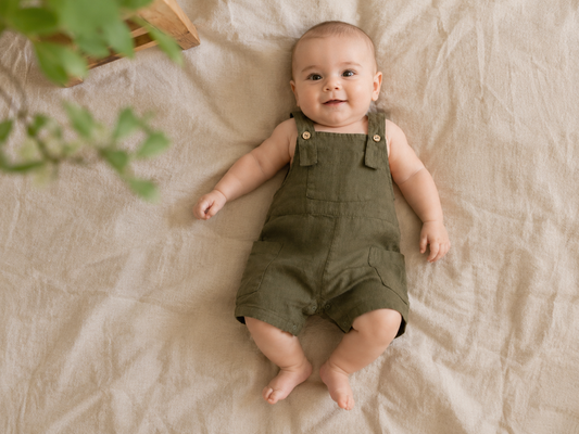 Play Up - linen jumpsuit - green