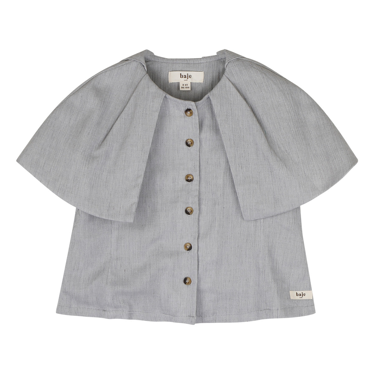 Baje Studio - woven blouse Liss - blue steel