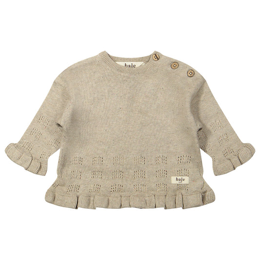 Baje Studio - knitted sweater Livres - sand desert multicolor