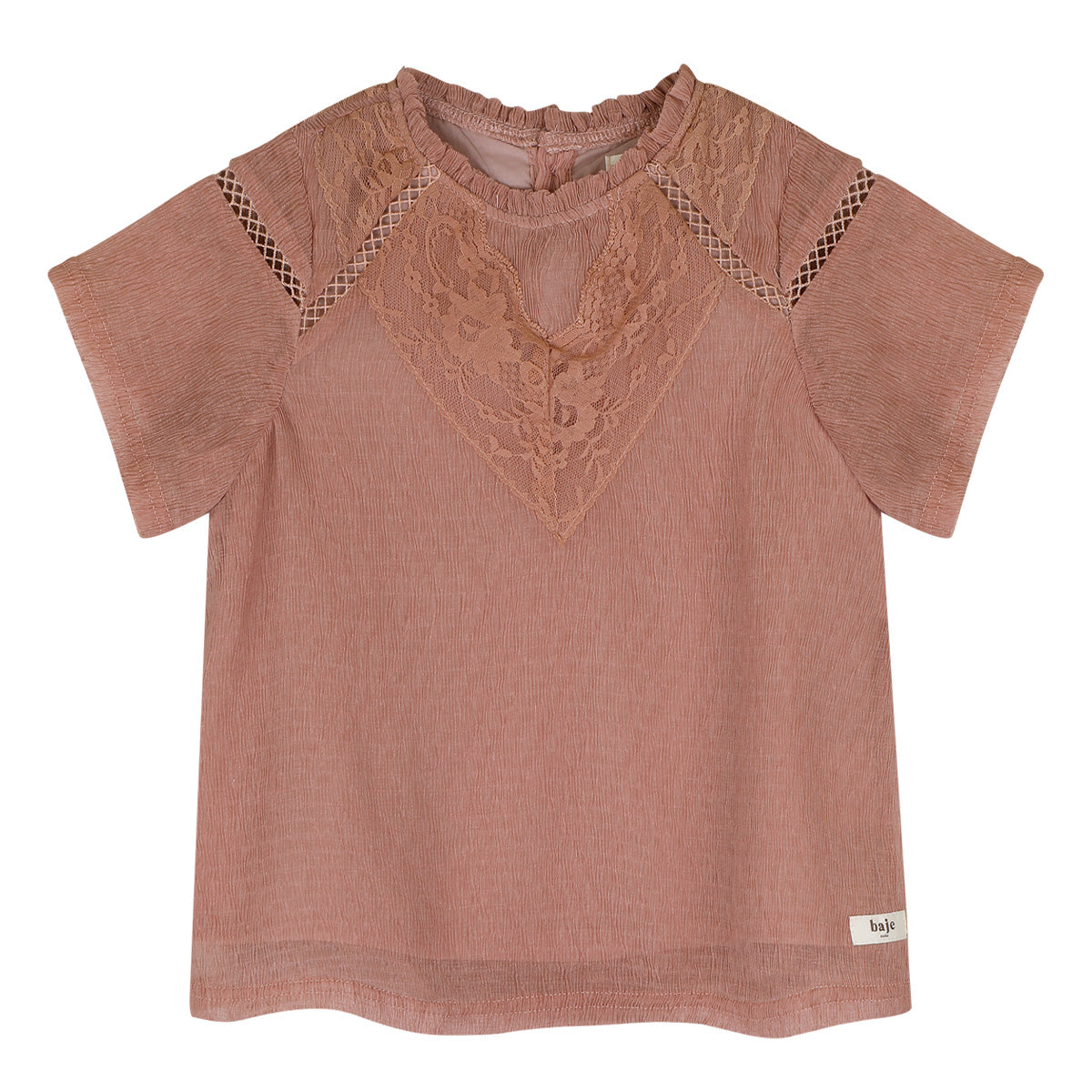 Baje Studio - crincle woven blouse Lou - rose amber
