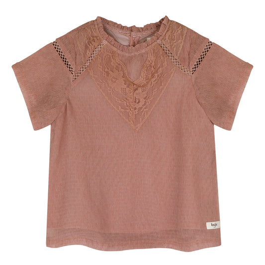 Baje Studio - crincle woven blouse Lou - rose amber