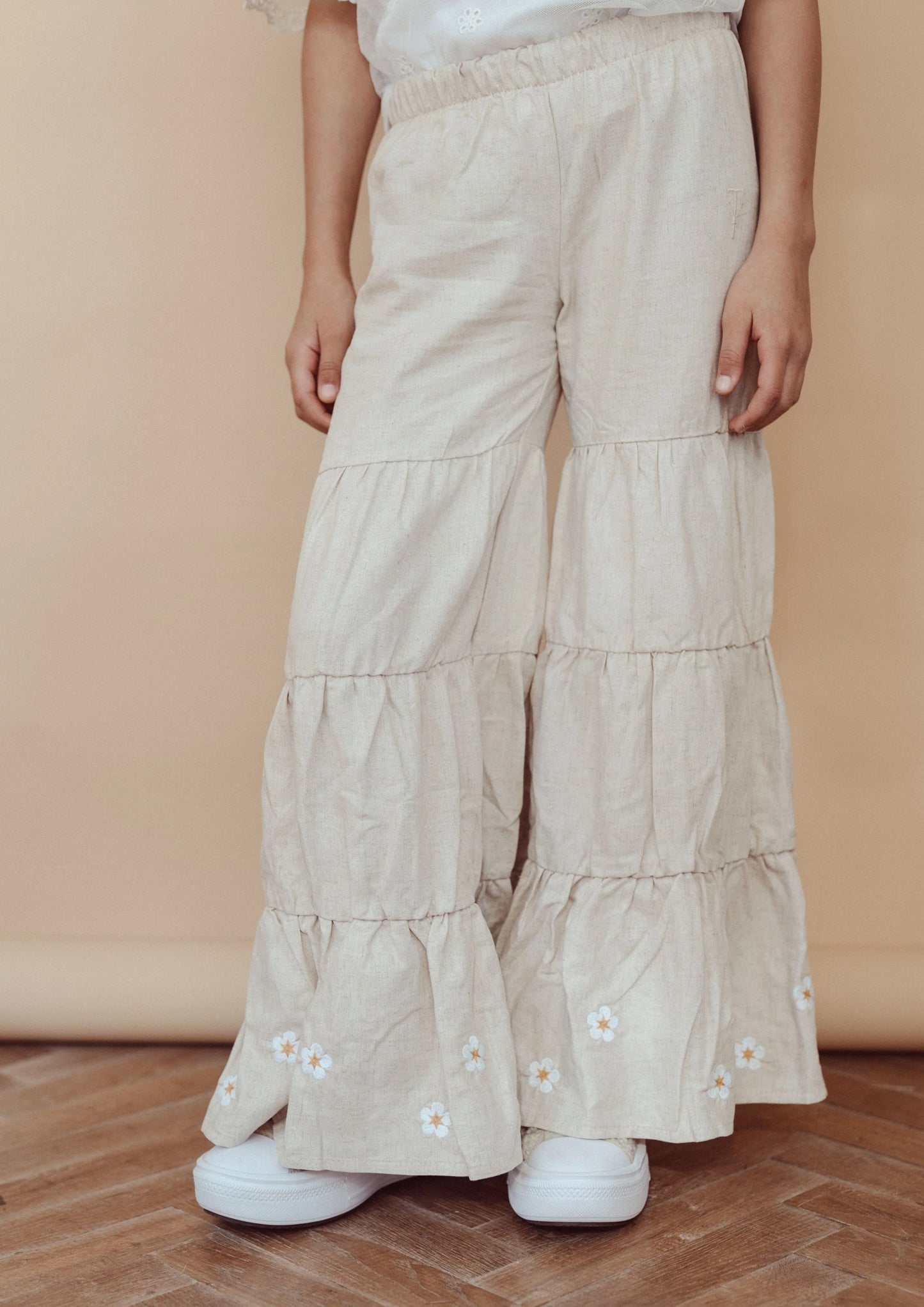 Wide leg pants Lovi - oat