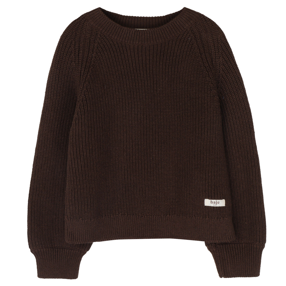 PREORDER - Baje Studio - knit sweater Lowell - brown choco