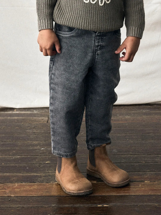Lil'Atelier - loose jeans kid - medium grey denim