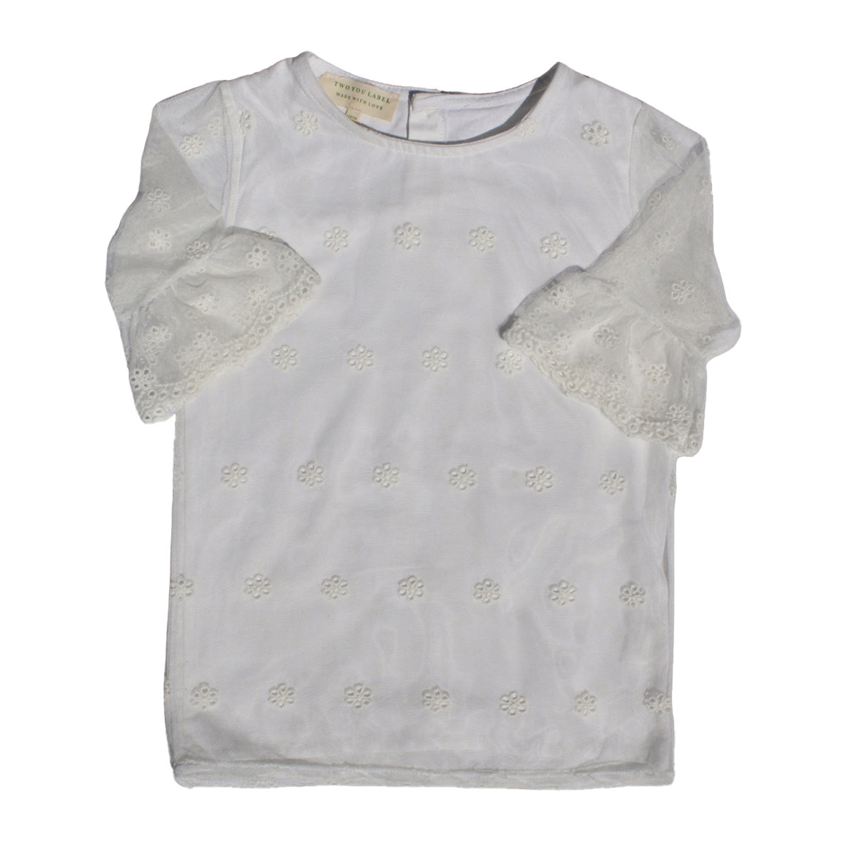 Lace blouse Luna - white