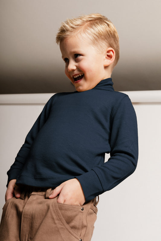 Baje Studio - turtle neck Lutern - blue vintage