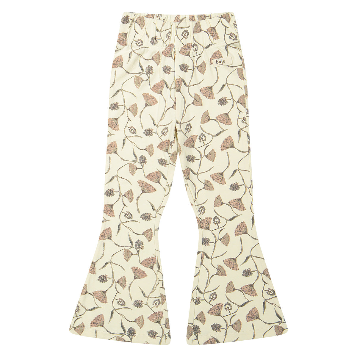 Baje Studio - flower flare legging Luzia - crème oat