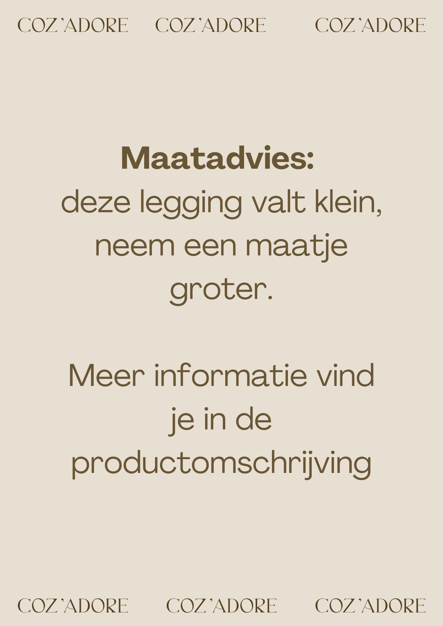 Copenhagen Colors - knitted legging - brown