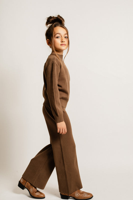 Baje Studio - wide leg Maggia - brown cacao