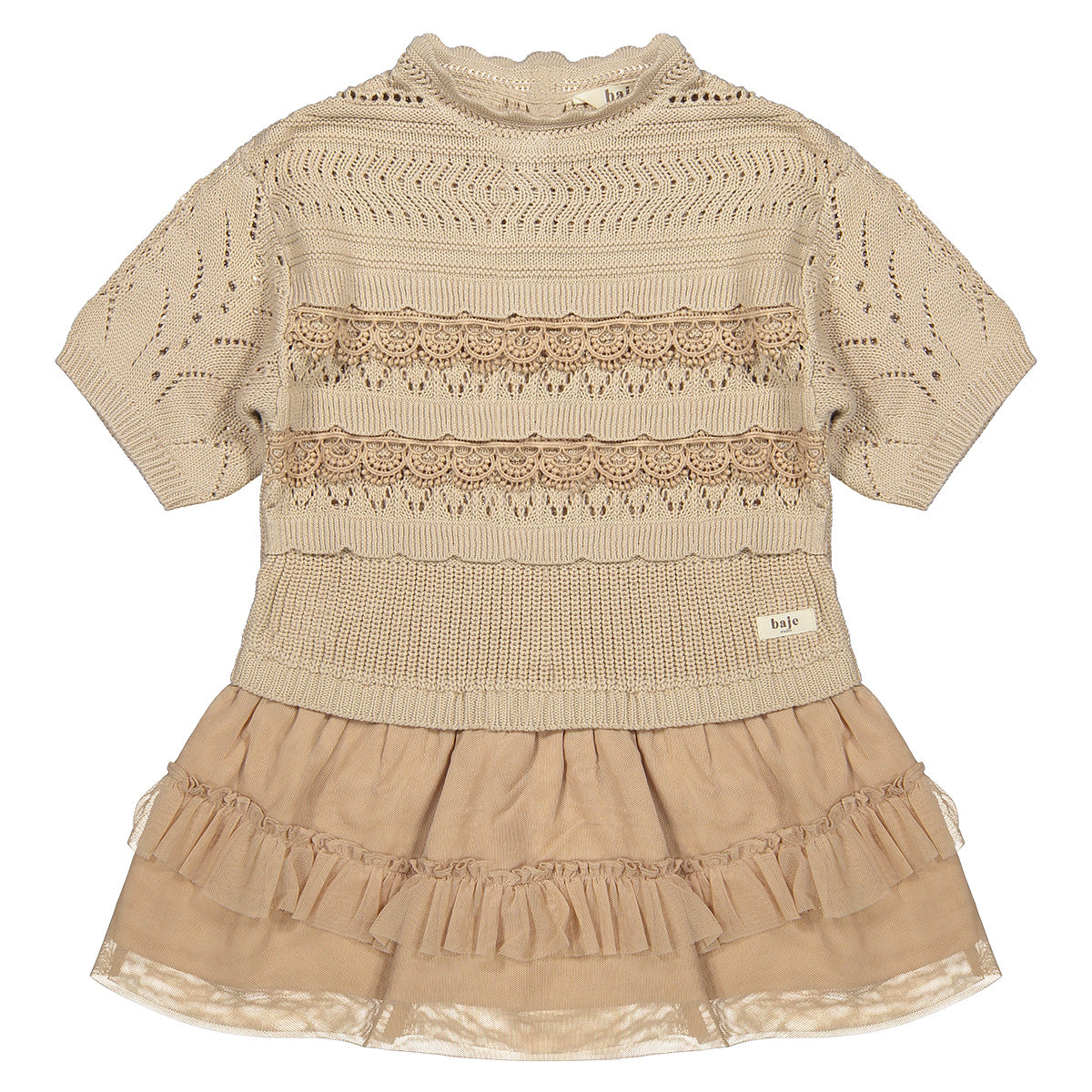 Baje Studio - knitted tule dress Maia - rose salmon