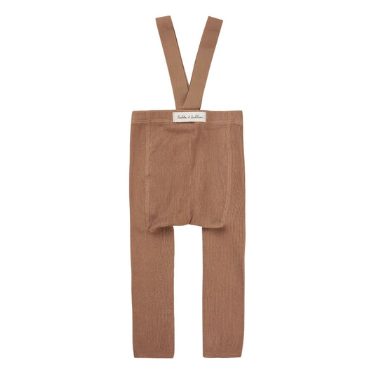 Legging with braces - toffee