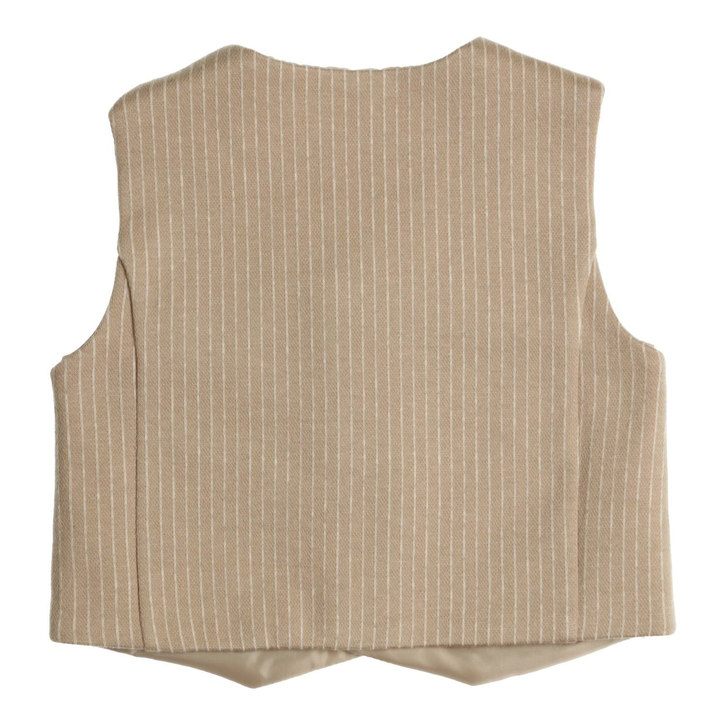 GYMP - gilet Manu - beige/ecru stripe