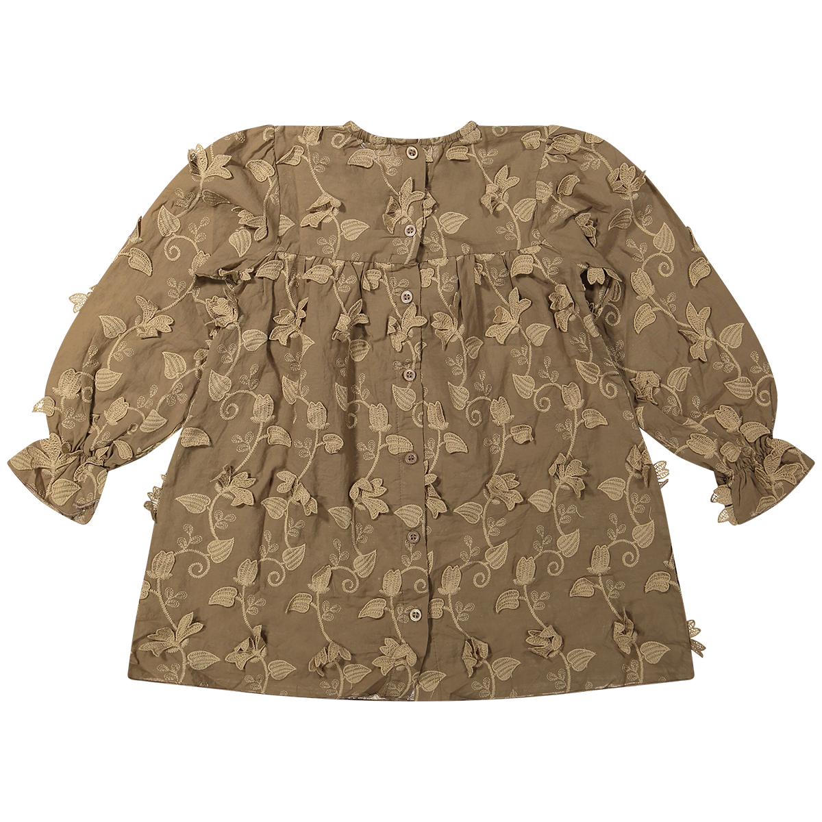 Two You Label - flower dress Mare - brown