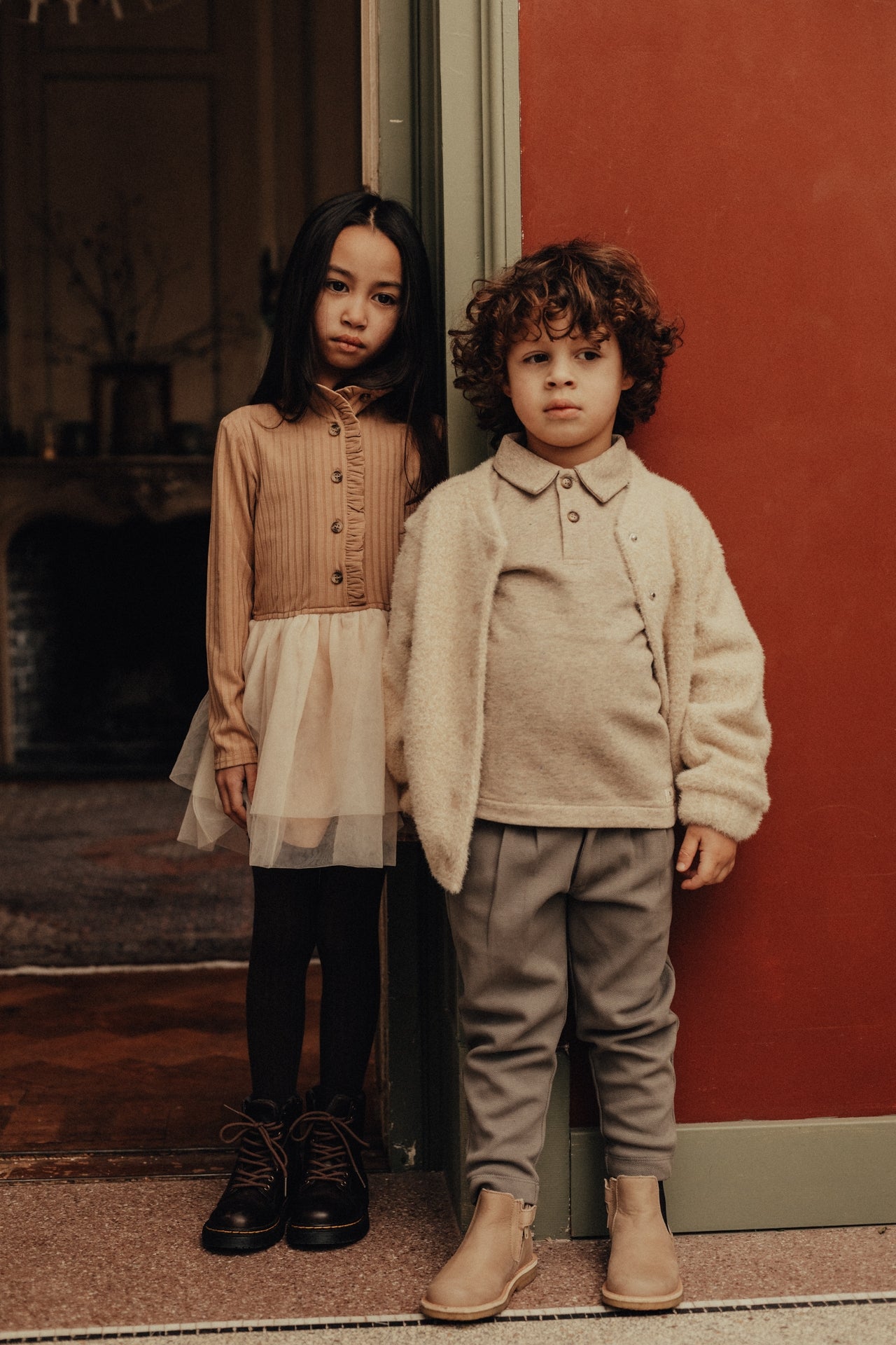 Baje Studio - dress Marly - peach almond