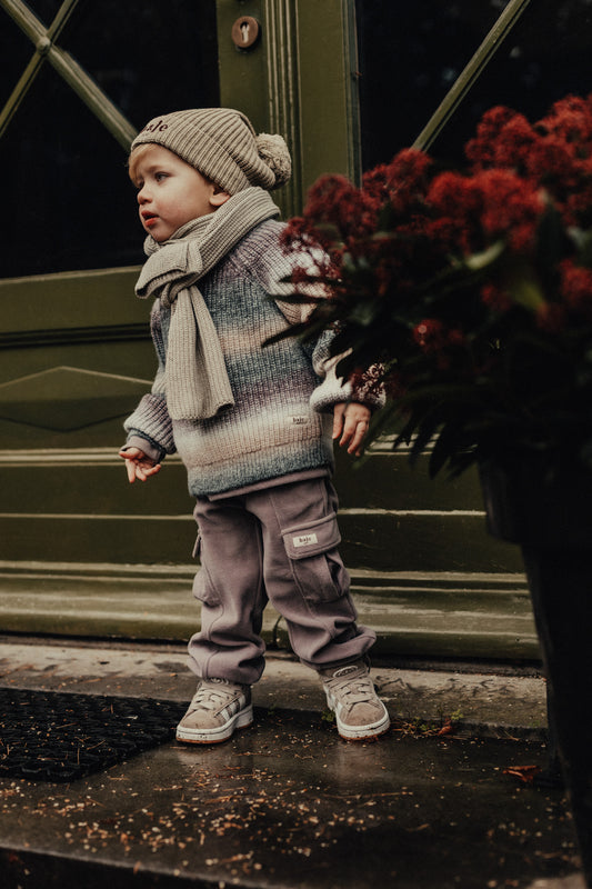 Baje Studio - velvet pants Marsens - grey steel