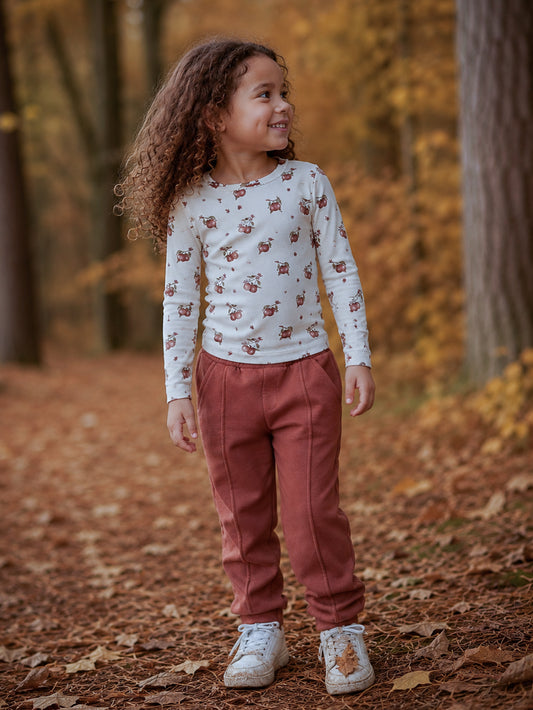 Lil'Atelier - slim fit top apple - turtledove/maple syrup