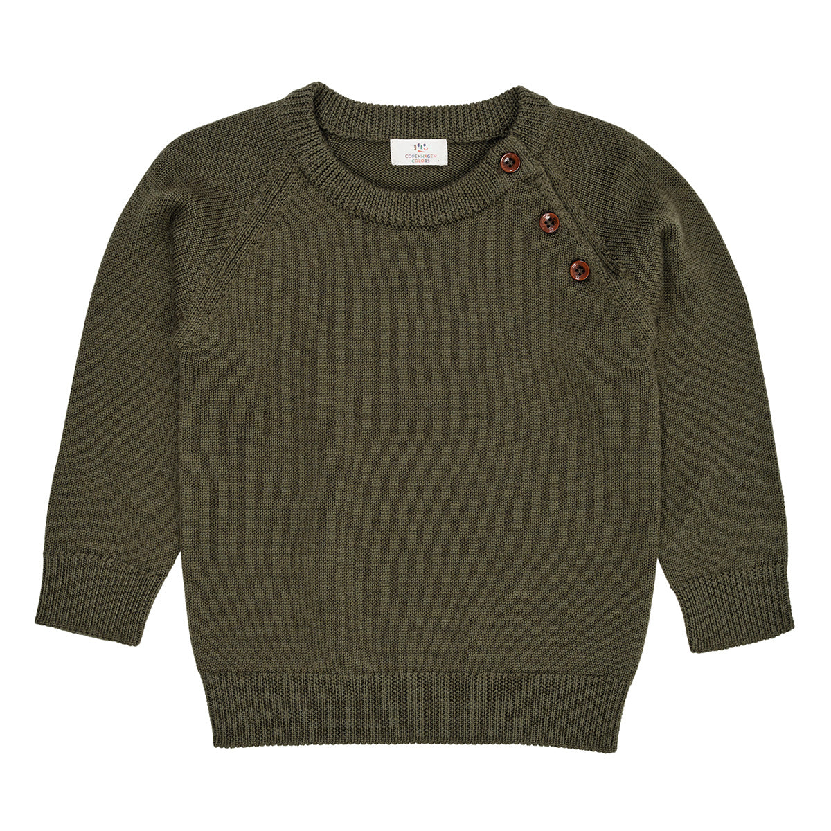 Merino classic pullover - forest green