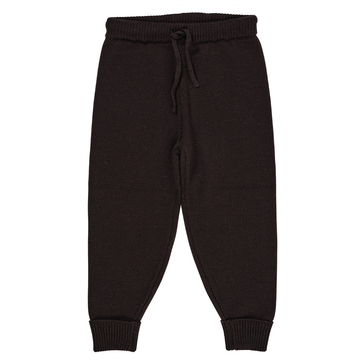 Merino cozy pants - dark brown