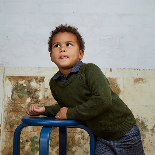 Copenhagen Colors - merino classic pullover - forest green