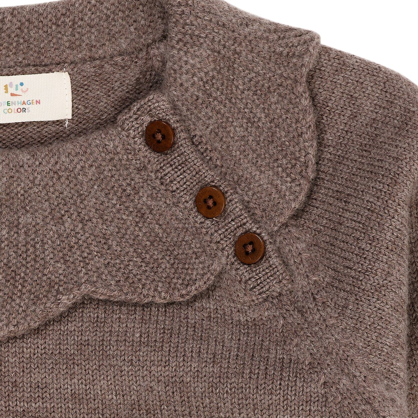 Merino marguriette blouse - natural melange