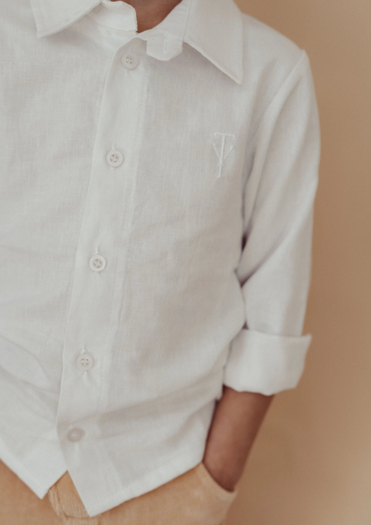 Two You Label - linen blouse Milo - white