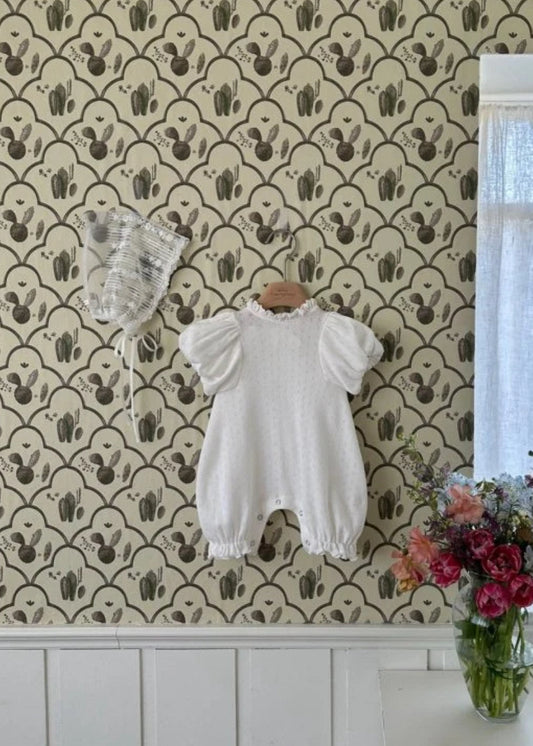 Monbebe - Bli Eyelet suit - ivory