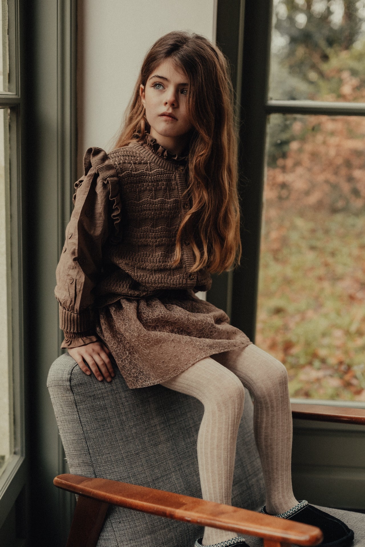 Baje Studio - cardigan Morgins - brown cacao