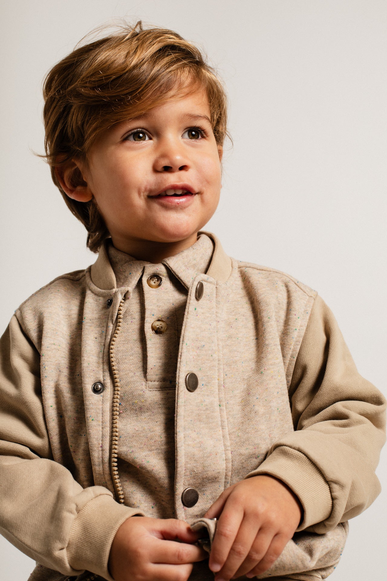 Baje Studio - bomber jack Morrens - sand melange multicolor