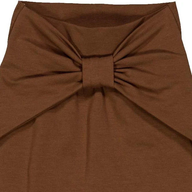 Bow pants - bark