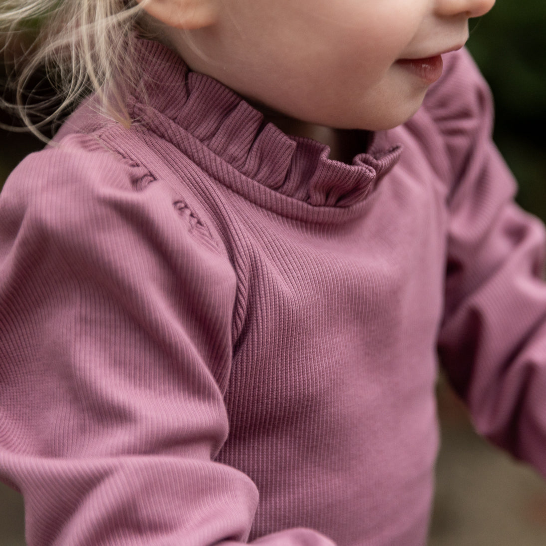 Top Loulou - mauve rib