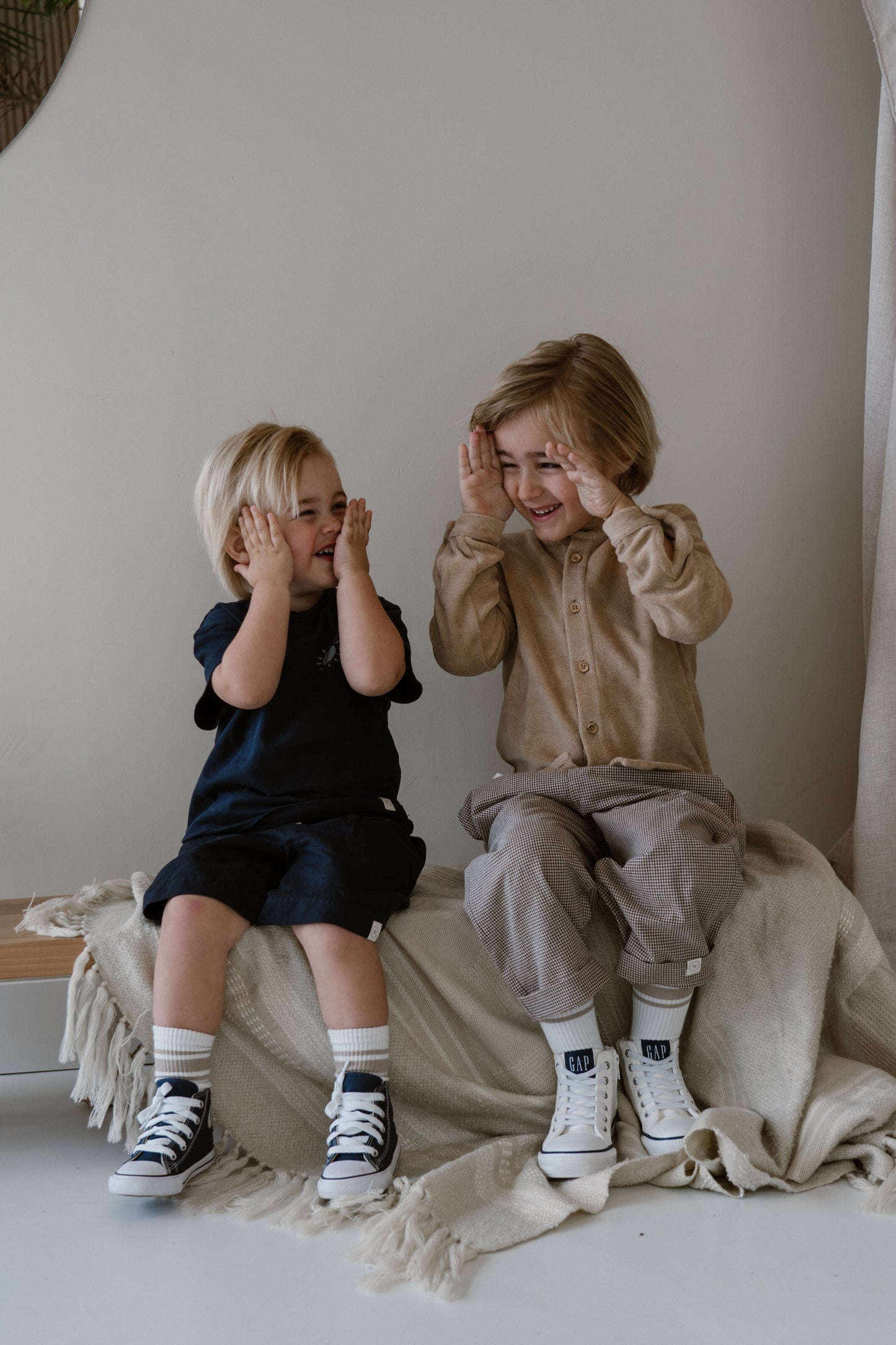Navy Natural - terry shorts Niels - navy blue