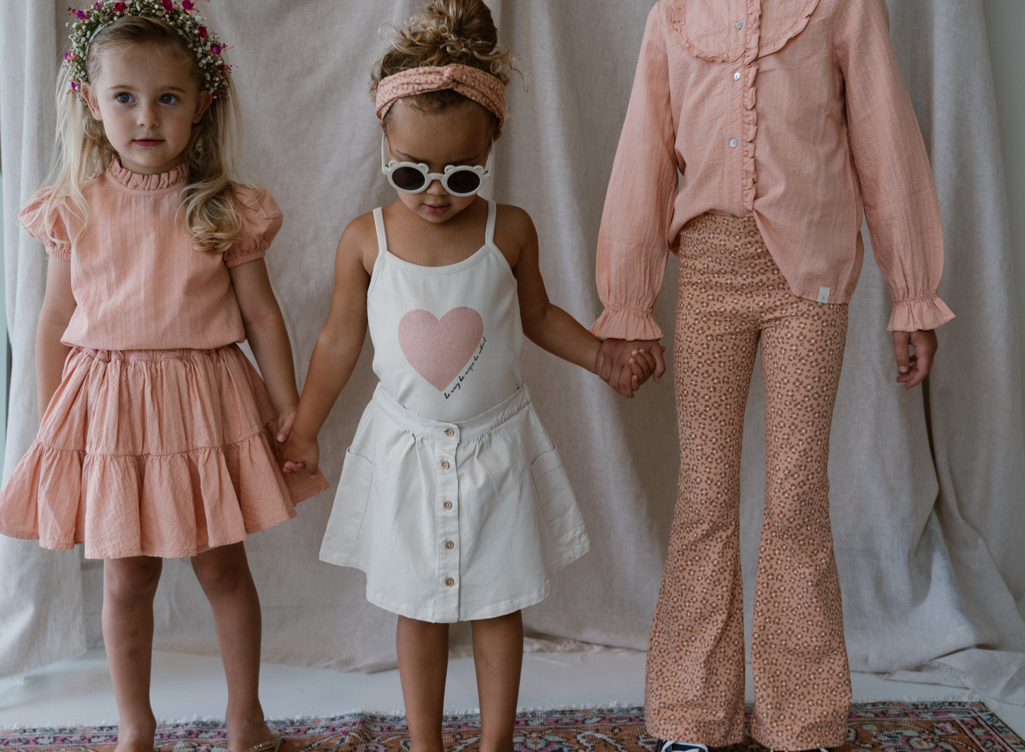 Navy Natural - skirt Faith - pink sand