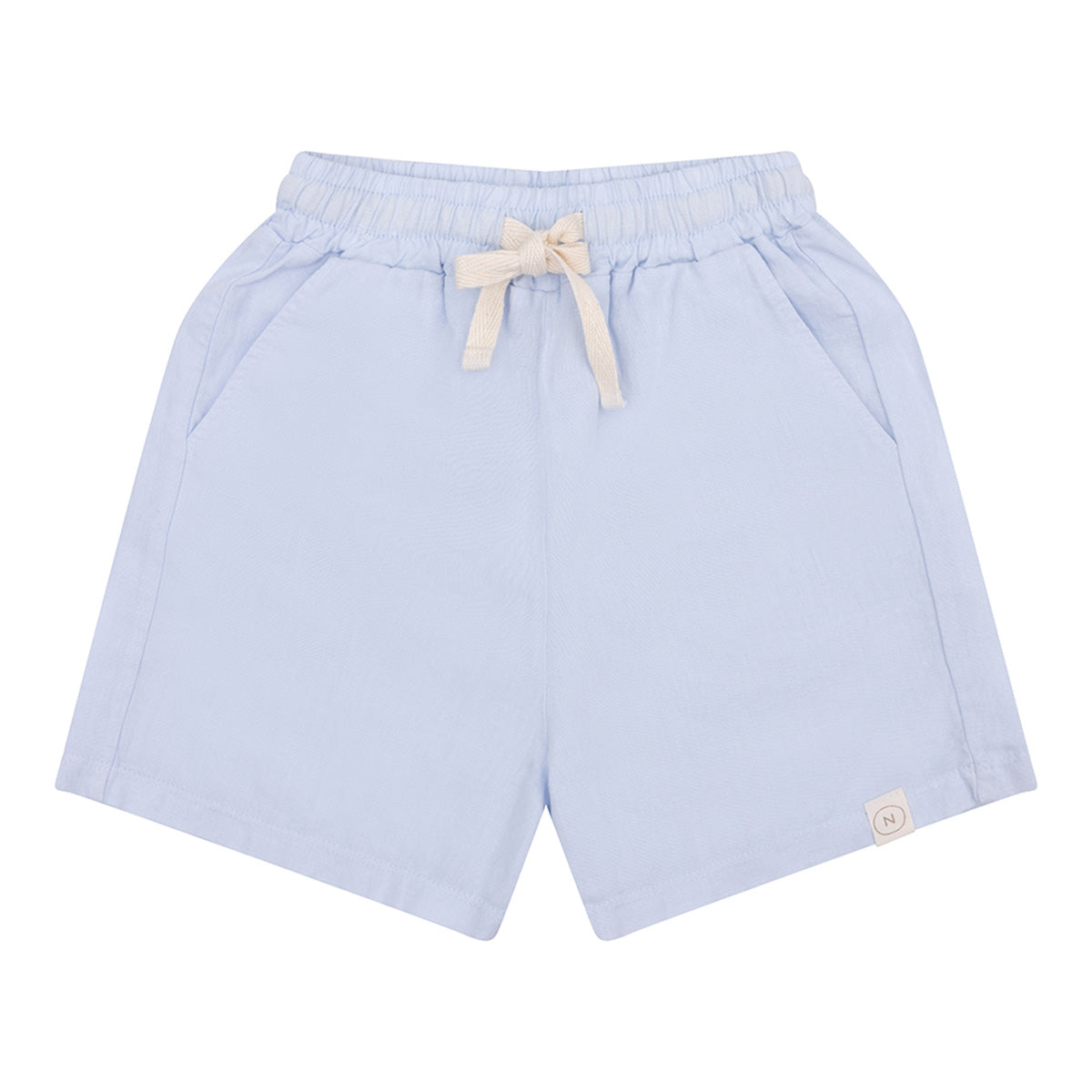 Navy Natural - linen shorts Niels - light blue