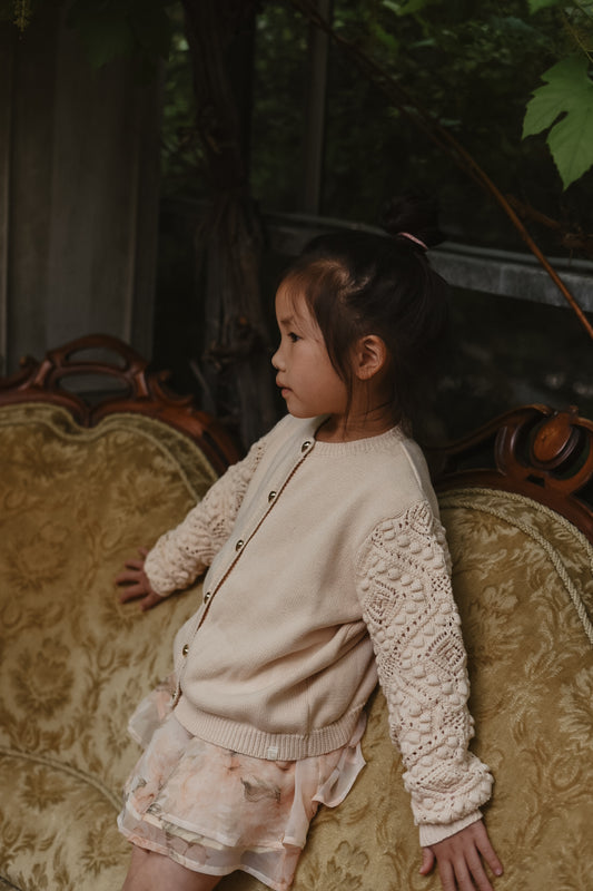 LRDM petits - cardigan Noelle - blossom