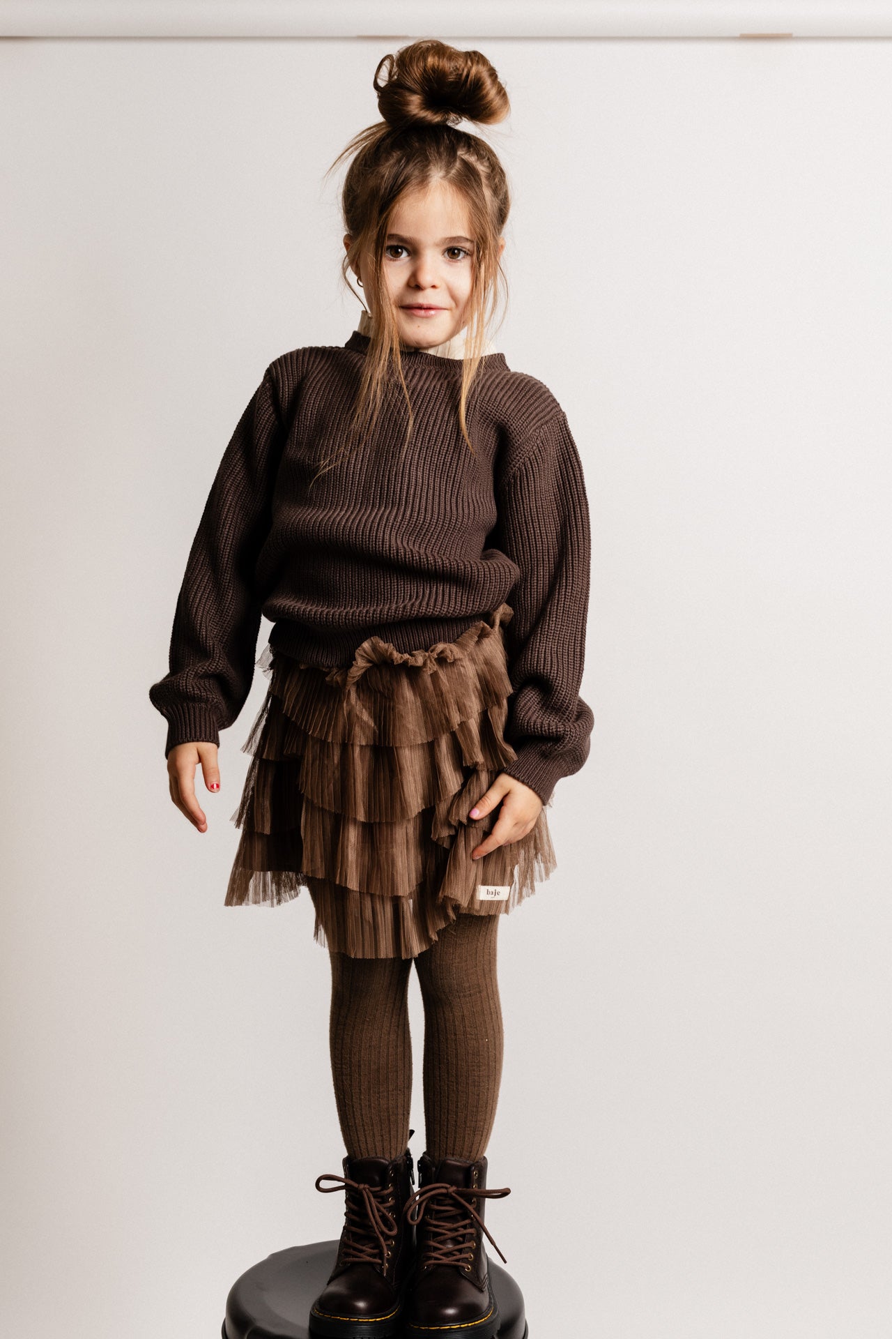 Baje Studio - skirt Novai - brown cacao