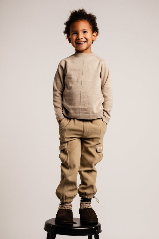 Baje Studio - sweater Orbe - sand desert