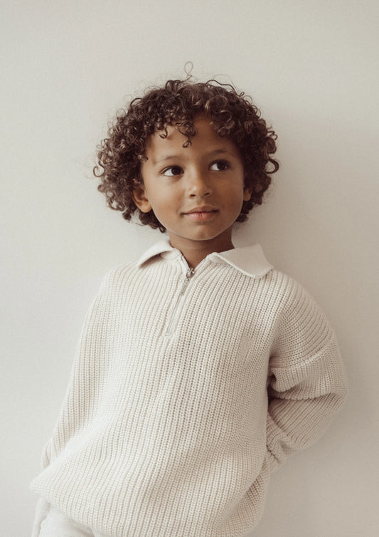 Two You Label - knitted jumper Pete - beach