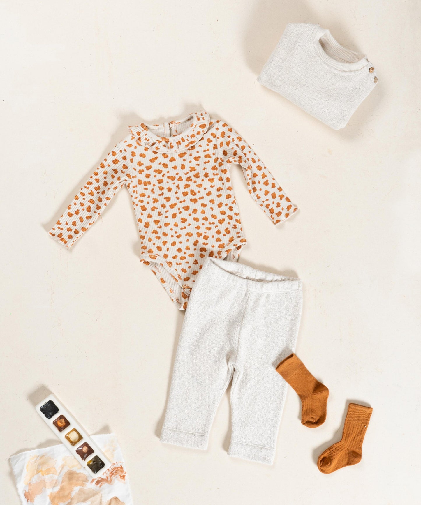 Play Up - plain knit legging - pencil offwhite
