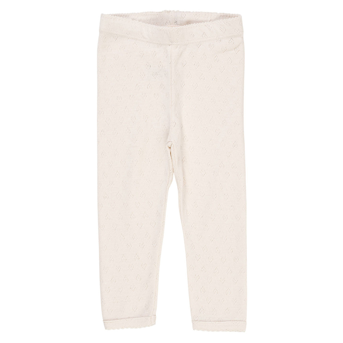 Copenhagen colors - pointelle heart legging - cream