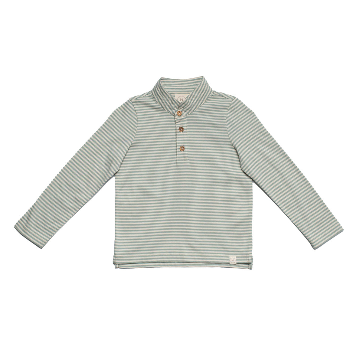 Navy Natural - polo shirt stripe - green