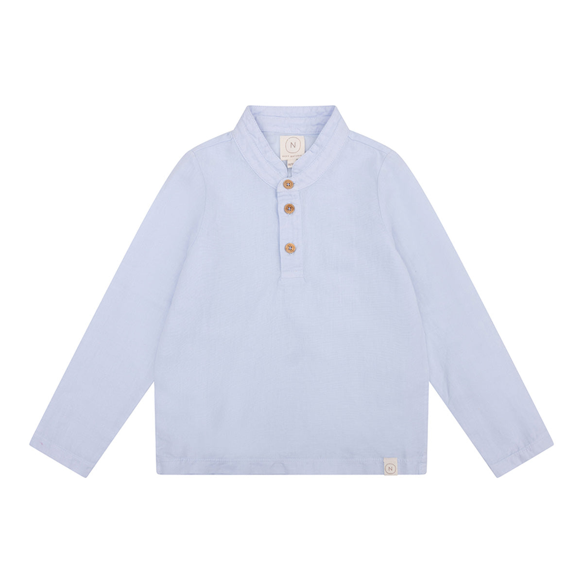 Linen blouse - light blue
