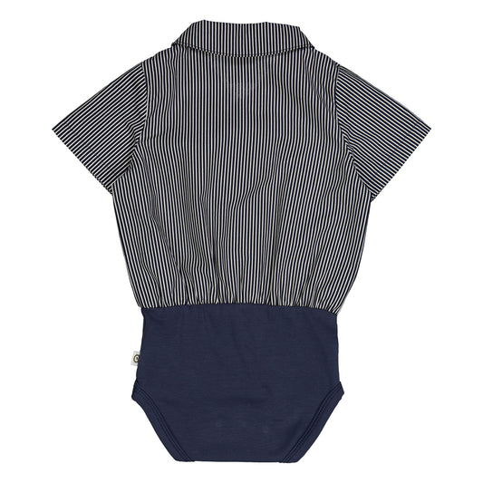Müsli - body poplin stripe - night blue