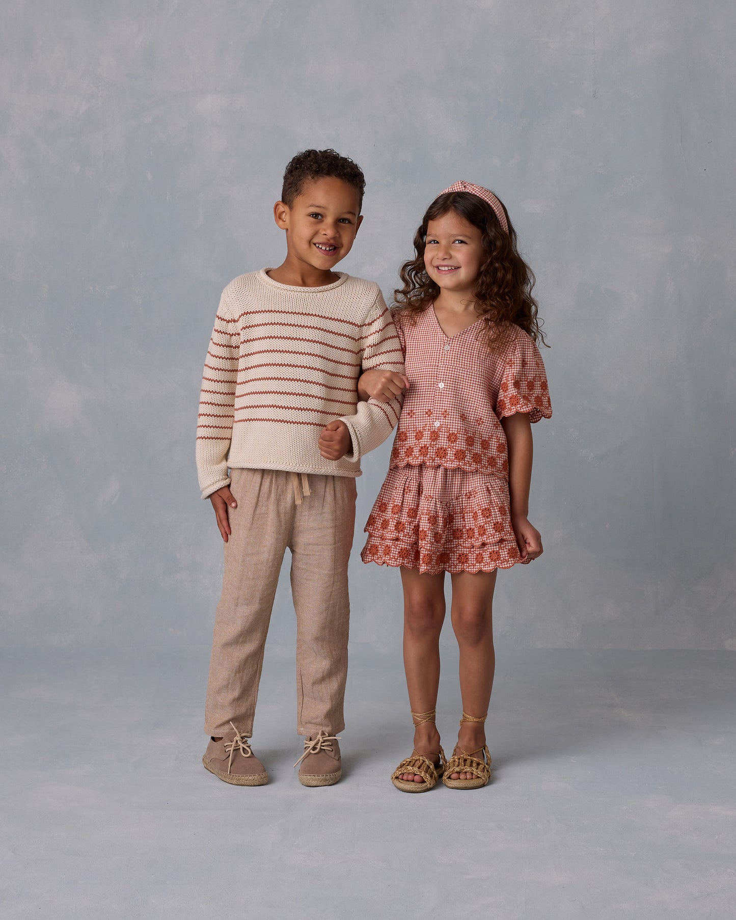 Rylee + Cru - top Cleo - poppy gingham
