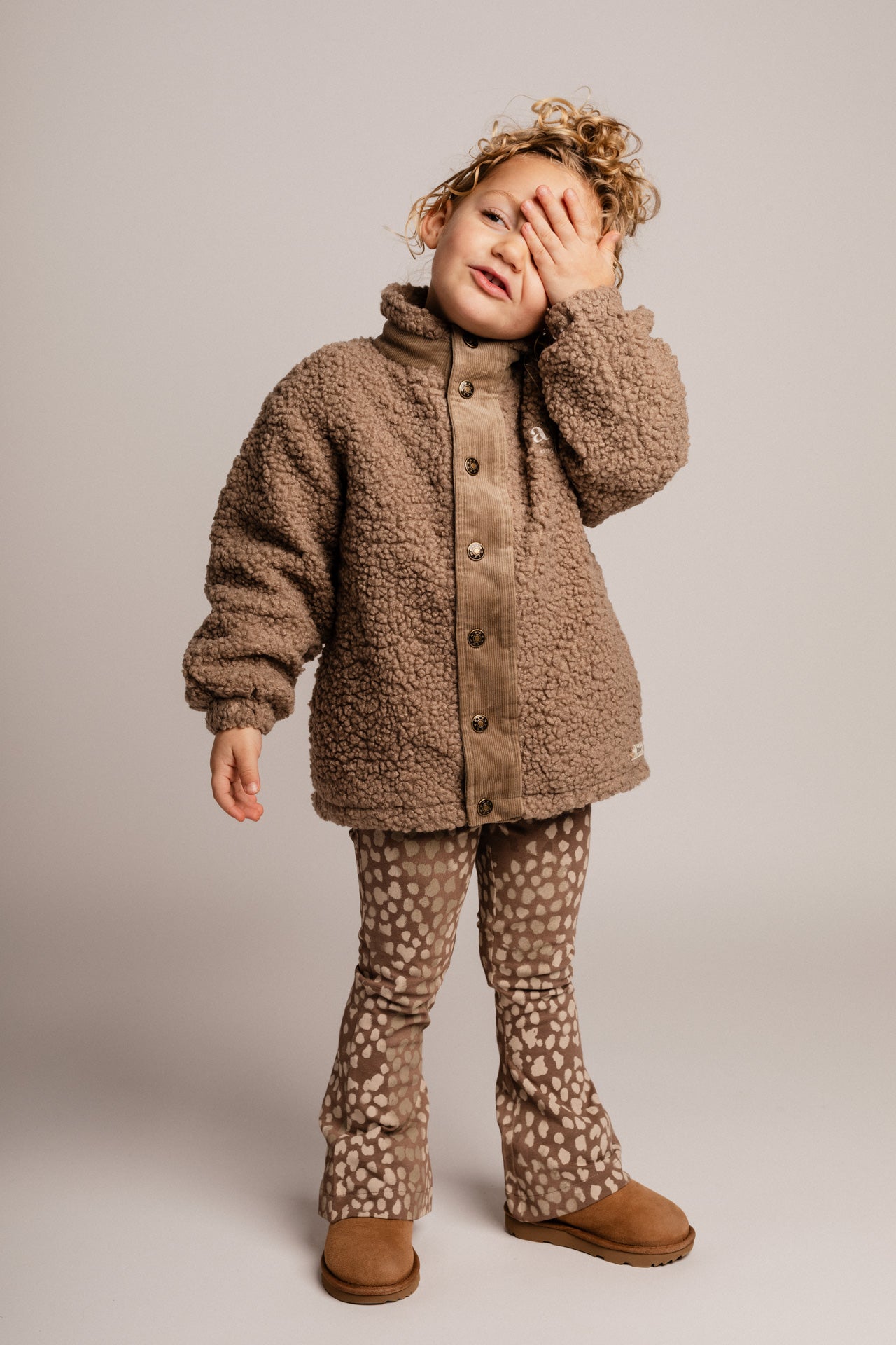 Baje Studio - teddy jacket Rances - brown cacao